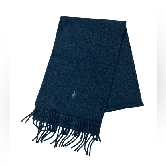 Polo Ralph Lauren Reversible Windowpane Wool Plaid Scarf. NEW - Picture 3 of 4